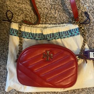Tory Burch Small Kira, deep red. With dust bag. Great condition
